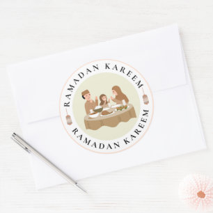 Ramadan Kareem Sticker för att ge Runt Klistermärke