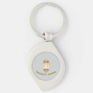 RAMADAN KAREEM SWIRL SILVERFÄRGAD NYCKELRING