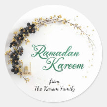 Ramadan Kareem tema present klistermärke för firan