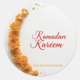 Ramadan Kareem tema present klistermärke för firan