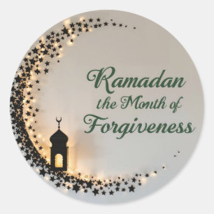 Ramadan Kareem tema present klistermärke för firan