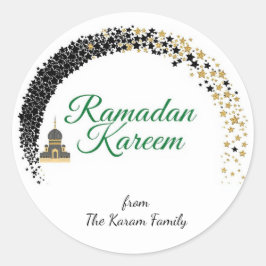 Ramadan Kareem tema present klistermärke för firan