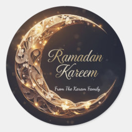 Ramadan Kareem tema present klistermärke för firan