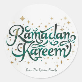 Ramadan Kareem tema present klistermärke för firan