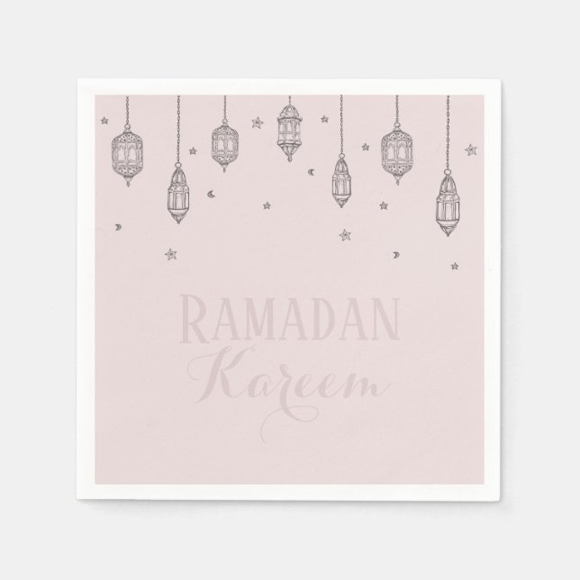 Ramadan Kareem-temat Napkin för firande Pappersservett (Framsidan)