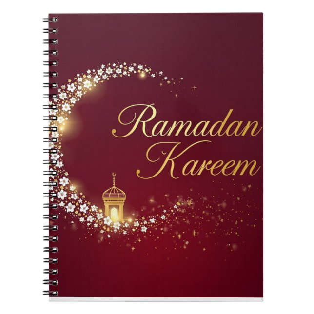 Ramadan Kareem them Notbook gift Anteckningsbok (Framsidan)