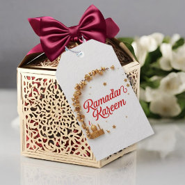 Ramadan Kareem theme gift Sticker for celebration  Presentetikett