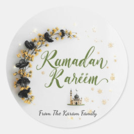 Ramadan Kareem theme gift Sticker for celebration Runt Klistermärke