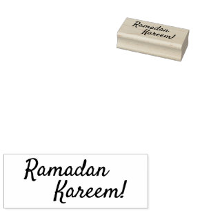 Ramadan Kareem Wooden Rubber Frimärke Stämpel