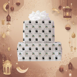 Ramadan Kareem Wrapping Paper – Kaaba & Masjid  Presentpapper