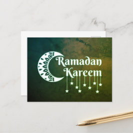 Ramadan Kareen Måne och Stars Vykort