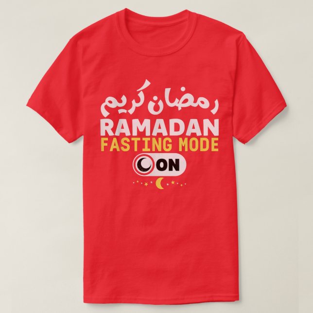 Ramadan Karim trendig Fasting Mode on Coola Ramada T Shirt (Design framsida)
