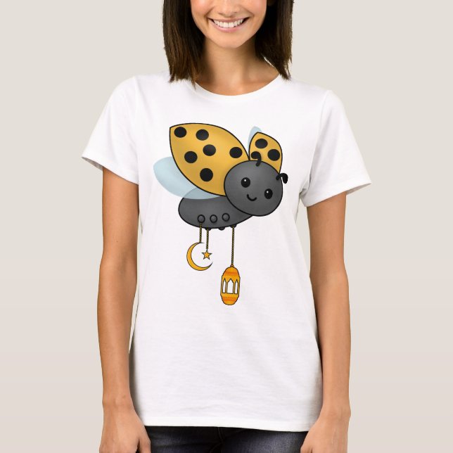 Ramadan Ladybug Lanterns T Shirt (Framsida)