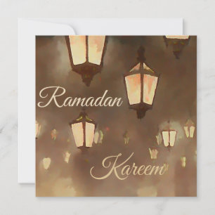 Ramadan-lampor - platta kort
