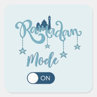 RAMADAN MOOD PÅ Pillows Fyrkantigt Klistermärke