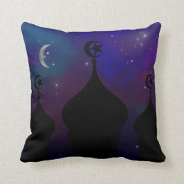 Ramadan Mosque med Magic Night Himlar Kudde