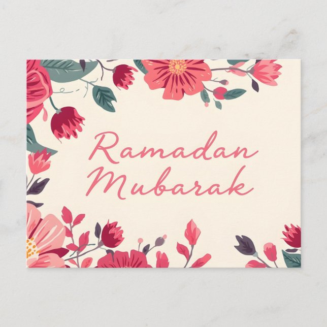 Ramadan Mubarak 2026 greeting card Vykort (Framsida)