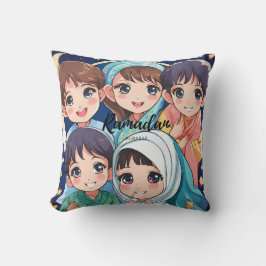 Ramadan Mubarak Anime Cushion Kudde