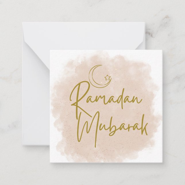 Ramadan mubarak anteckningskort (Framsida)