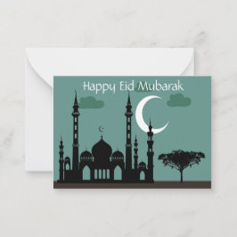 Ramadan Mubarak Anteckningskort