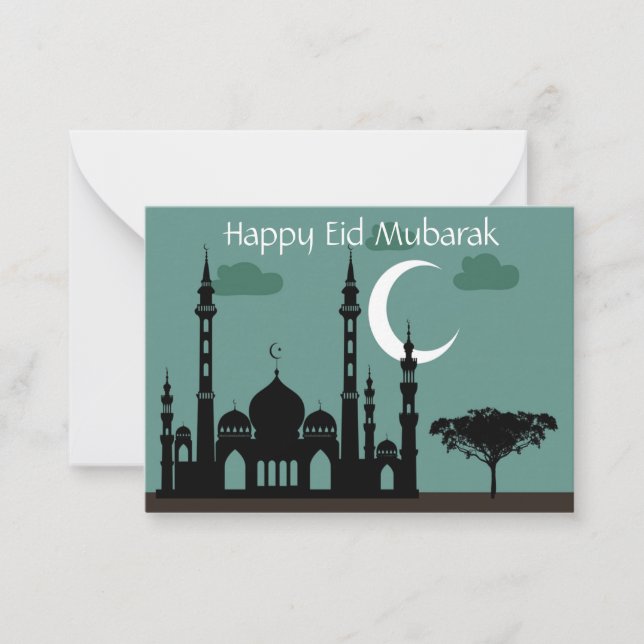 Ramadan Mubarak Anteckningskort (Framsida)