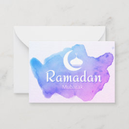 Ramadan Mubarak Anteckningskort