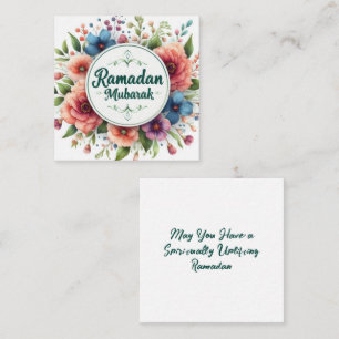 Ramadan Mubarak Anteckningskort