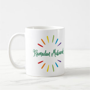 Ramadan Mubarak är enkel och färglös Kaffemugg