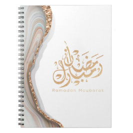 Ramadan mubarak arabisk kalligrafi anteckningsbok