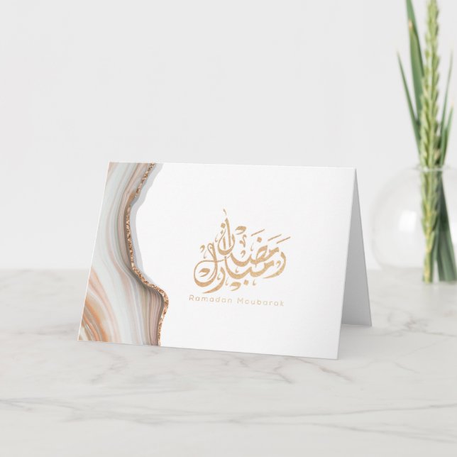 Ramadan mubarak arabisk kalligrafi kort (Framsida)