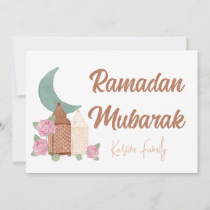 Ramadan Mubarak Dekoration Anpassningsbar Hemdeka Inbjudningar