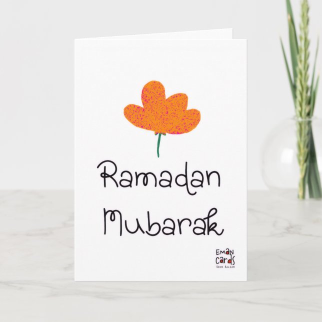 Ramadan Mubarak - Enkel Kort (Framsida)
