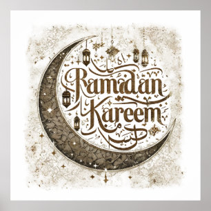 Ramadan Mubarak Firande Traditional Lanterns Poster