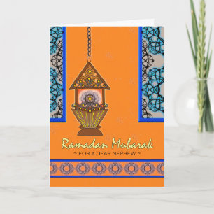 Ramadan Mubarak för Nephew, Fanoos Lantern Kort