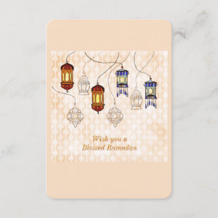Ramadan Mubarak-hälsningskort Kort