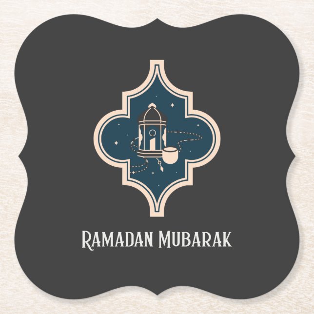 Ramadan Mubarak Iftar Party Underlägg Papper (Framsida)