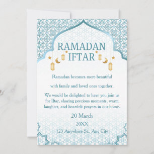 Ramadan Mubarak-inbjudningar – Elegant familje-Ift Inbjudningar