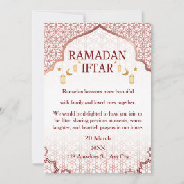 Ramadan Mubarak-inbjudningar – Elegant familje-Ift Inbjudningar