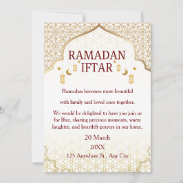 Ramadan Mubarak-inbjudningar – Elegant familje-Ift Inbjudningar
