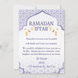 Ramadan Mubarak-inbjudningar – Elegant familje-Ift Inbjudningar