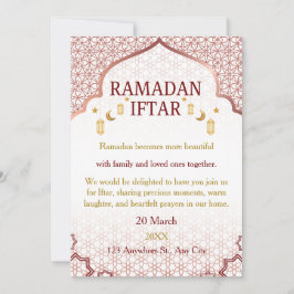 Ramadan Mubarak-inbjudningar – Elegant familje-Ift Inbjudningar