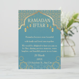 Ramadan Mubarak-inbjudningar – Elegant familje-Ift Inbjudningar