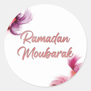 Ramadan Mubarak islamic art Runt Klistermärke