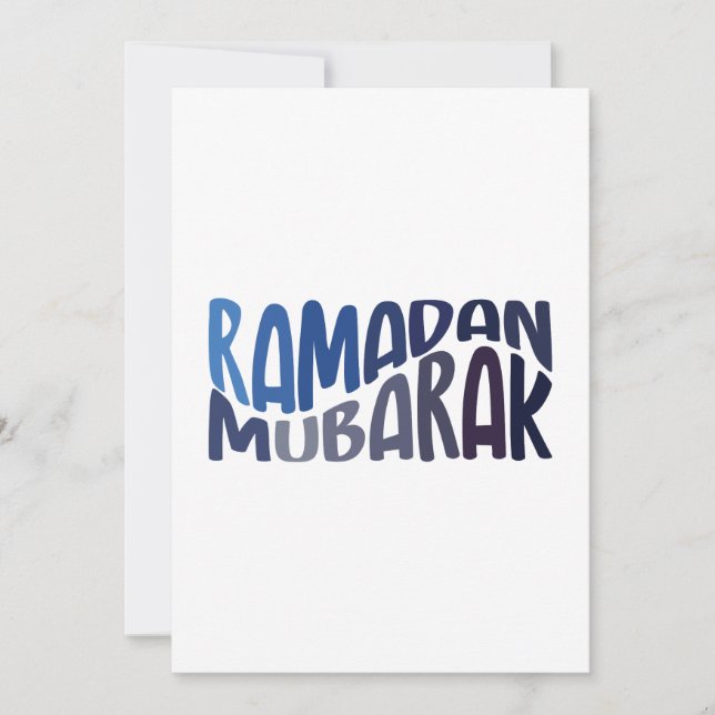 Ramadan Mubarak Islamic Citat Julkort (Framsida)