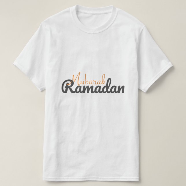Ramadan Mubarak | Islamisk typografi T-Shirt (Design framsida)