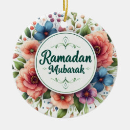 Ramadan Mubarak Julgransprydnad Keramik
