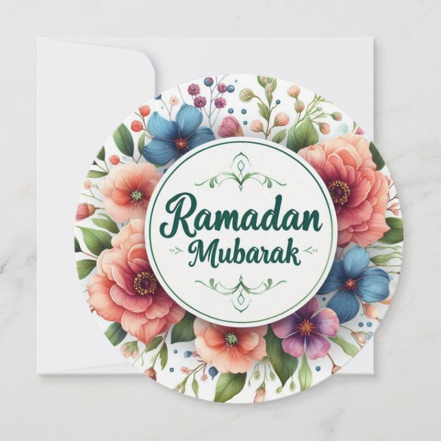 Ramadan Mubarak Julkort (Framsida)