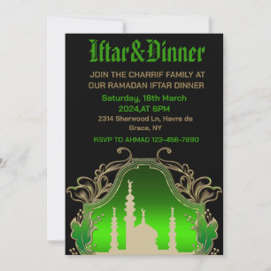 Ramadan Mubarak Kareem 2024 iftar-fest Inbjudningar