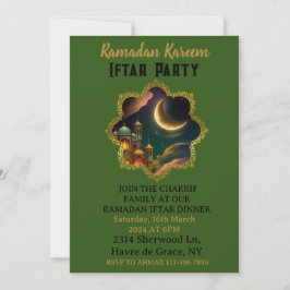 RAMADAN MUBARAK KAREEM 2024 Iftar Party Inbjudningar