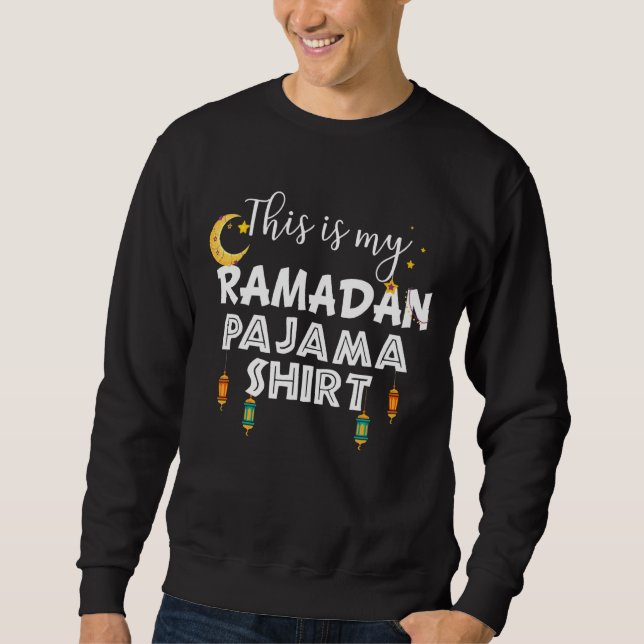 Ramadan Mubarak Kareem Det här är min Ramadan Paja Lång Ärmad Tröja (Framsida)